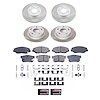 SC1047 Semi-Coated Rotor & Low-Dust Ceramic Brake Pad Kit - image 1