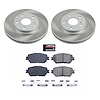 SC1064 Semi-Coated Rotor & Low-Dust Ceramic Brake Pad Kit - image 1