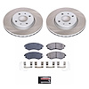 SC1087 Semi-Coated Rotor & Low-Dust Ceramic Brake Pad Kit - image 1