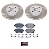 SC109 Semi-Coated Rotor & Low-Dust Ceramic Brake Pad Kit - image 1