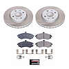 SC1093 Semi-Coated Rotor & Low-Dust Ceramic Brake Pad Kit - image 1