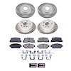 SC1142 Semi-Coated Rotor & Low-Dust Ceramic Brake Pad Kit - image 1