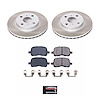SC1152 Semi-Coated Rotor & Low-Dust Ceramic Brake Pad Kit