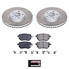 SC116 Semi-Coated Rotor & Low-Dust Ceramic Brake Pad Kit - image 1