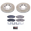 SC1176 Semi-Coated Rotor & Low-Dust Ceramic Brake Pad Kit - image 1