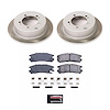 SC1203 Semi-Coated Rotor & Low-Dust Ceramic Brake Pad Kit - image 1