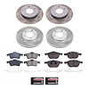 SC122 Semi-Coated Rotor & Low-Dust Ceramic Brake Pad Kit - image 1
