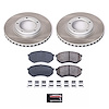 SC1232 Semi-Coated Rotor & Low-Dust Ceramic Brake Pad Kit - image 1