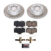 SC1236 Semi-Coated Rotor & Low-Dust Ceramic Brake Pad Kit - image 1