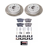 SC1244 Semi-Coated Rotor & Low-Dust Ceramic Brake Pad Kit - image 1