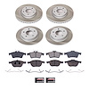 SC126 Semi-Coated Rotor & Low-Dust Ceramic Brake Pad Kit - image 1