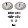 SC1298 Semi-Coated Rotor & Low-Dust Ceramic Brake Pad Kit - image 1