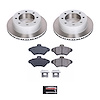 SC1299 Semi-Coated Rotor & Low-Dust Ceramic Brake Pad Kit - image 1