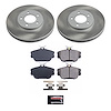SC1318 Semi-Coated Rotor & Low-Dust Ceramic Brake Pad Kit - image 1