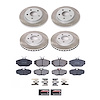 SC1328 Semi-Coated Rotor & Low-Dust Ceramic Brake Pad Kit - image 1