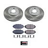 SC1335 Semi-Coated Rotor & Low-Dust Ceramic Brake Pad Kit - image 1
