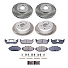 SC1336 Semi-Coated Rotor & Low-Dust Ceramic Brake Pad Kit - image 1