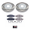 SC1364 Semi-Coated Rotor & Low-Dust Ceramic Brake Pad Kit - image 1