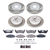 SC1365 Semi-Coated Rotor & Low-Dust Ceramic Brake Pad Kit - image 1