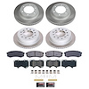 SC138 Semi-Coated Rotor & Low-Dust Ceramic Brake Pad Kit - image 1