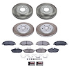 SC1383 Semi-Coated Rotor & Low-Dust Ceramic Brake Pad Kit - image 1