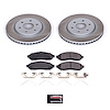 SC142 Semi-Coated Rotor & Low-Dust Ceramic Brake Pad Kit - image 1