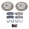 SC1515 Semi-Coated Rotor & Low-Dust Ceramic Brake Pad Kit