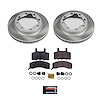 SC1524 Semi-Coated Rotor & Low-Dust Ceramic Brake Pad Kit - image 1