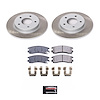 SC1526 Semi-Coated Rotor & Low-Dust Ceramic Brake Pad Kit - image 1
