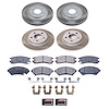 SC1545 Semi-Coated Rotor & Low-Dust Ceramic Brake Pad Kit - image 1