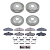 SC1548 Semi-Coated Rotor & Low-Dust Ceramic Brake Pad Kit - image 1