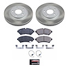 SC1549 Semi-Coated Rotor & Low-Dust Ceramic Brake Pad Kit - image 1