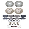 SC1550 Semi-Coated Rotor & Low-Dust Ceramic Brake Pad Kit - image 1