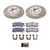 SC1566 Semi-Coated Rotor & Low-Dust Ceramic Brake Pad Kit - image 1