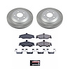 SC1568 Semi-Coated Rotor & Low-Dust Ceramic Brake Pad Kit - image 1