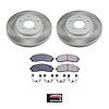 SC1576 Semi-Coated Rotor & Low-Dust Ceramic Brake Pad Kit - image 1