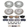 SC166 Semi-Coated Rotor & Low-Dust Ceramic Brake Pad Kit - image 1