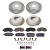 SC1682 Semi-Coated Rotor & Low-Dust Ceramic Brake Pad Kit - image 1