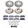 SC1683 Semi-Coated Rotor & Low-Dust Ceramic Brake Pad Kit - image 1