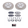 SC179 Semi-Coated Rotor & Low-Dust Ceramic Brake Pad Kit - image 1