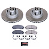 SC1857 Semi-Coated Rotor & Low-Dust Ceramic Brake Pad Kit - image 1