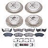 SC1861 Semi-Coated Rotor & Low-Dust Ceramic Brake Pad Kit - image 1