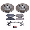 SC1863 Semi-Coated Rotor & Low-Dust Ceramic Brake Pad Kit - image 1