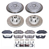 SC1864 Semi-Coated Rotor & Low-Dust Ceramic Brake Pad Kit - image 1