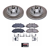 SC1866 Semi-Coated Rotor & Low-Dust Ceramic Brake Pad Kit - image 1