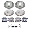 SC1868 Semi-Coated Rotor & Low-Dust Ceramic Brake Pad Kit - image 1