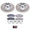 SC1923 Semi-Coated Rotor & Low-Dust Ceramic Brake Pad Kit - image 1