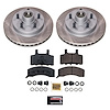 SC1991 Semi-Coated Rotor & Low-Dust Ceramic Brake Pad Kit - image 1