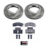 SC1992 Semi-Coated Rotor & Low-Dust Ceramic Brake Pad Kit - image 1