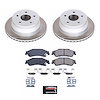 SC2003 Semi-Coated Rotor & Low-Dust Ceramic Brake Pad Kit - image 1